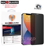 MAXGUARD Japan AGC ~Privacy Full Cover Tempered Glass Screen Protector with Hardness 9H For iPhone 1