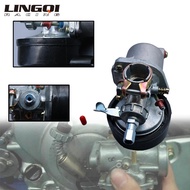 LINGQI RACING Aluminum Parts 2 Stroke Engine Electric Carburetor Air Filter For 49cc 60cc 66cc 80cc 