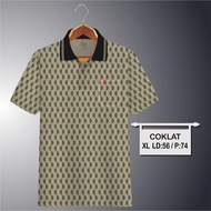 Liso wear - Kaos korea pria saku dewasa full print motip batik 05 | kaos kerah pria polo shirt lenga