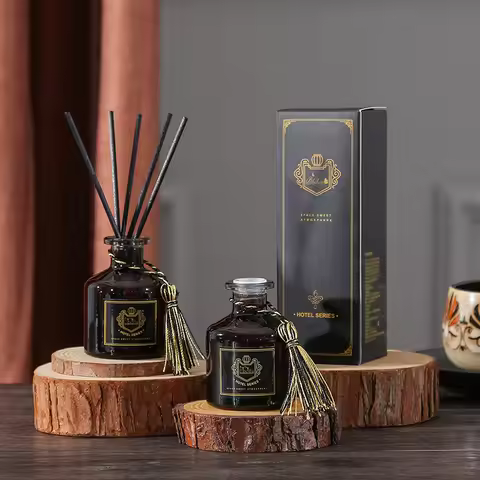 50ml Reed Diffuser Sets Good Smell Perfume, Bedroom Air Freshener, Long-Lasting Fragrance, European-