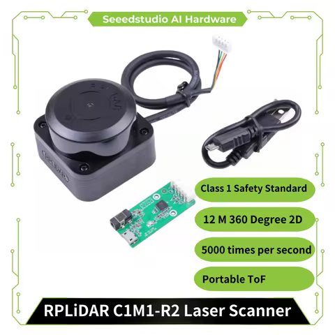 SLAMTEC RPLiDAR C1M1 R2 Portable ToF Laser Scanner Kit -12m 360 ° scanning for robot positioning, ma