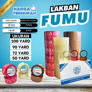 MERAH Duct Tape 50 Yard 72 Yard 90 Yard 100 Yard Clear Brown Fragile Red Anti-Shatter Roll Strong Gl