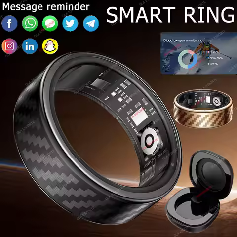 Newest Smart Ring Call Message Notification Hand Gestures Control Health Monitoring IP68 5ATM Waterp