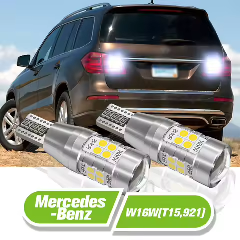 For Mercedes Benz X166 W221 C216 W166 W251 V251 R172 GL S M R SLK LED Reverse Light W16W T15 2pcs Ba