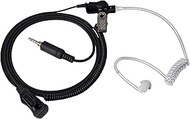 UAYESOK Waterproof Acoustic Tube Walkie Talkie Earpiece with Mic PTT 3.5mm Screw Thread Headset for 