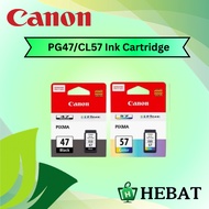Canon Original Ink PG 47 CL 57 57s Ink Cartridge for Printer 410 470