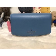 🉐️特價🉐️全新Kate spade -KS藍白撞色銀字防刮WOC包