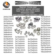 1PCS Miniature Bearing 3x7x3 5x16x5 5x19x6 6x13x5 7x14x5 8x16x5 10x15x4 mm Bearing 2mm 3mm 4mm 5mm 6
