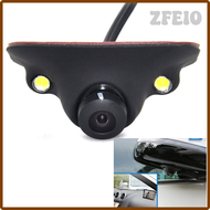 ZFEIO กล้องวงจรปิดอินฟาเรดติดรถยนต์360องศากล้องหน้าและกล้องสำรองถอยหลังด้านข้าง