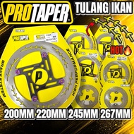 TEBAL 4MM PROTAPER TULANG IKAN DISC PLATE SIAM LOOK 220MM 245MM 267MM DISK BRAKE DEPAN Y15ZR LC135 Y