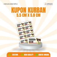 [ORANGE] Sacrificial coupon | Numerator Qurban Coupon | Sacrificial meat distribution coupon