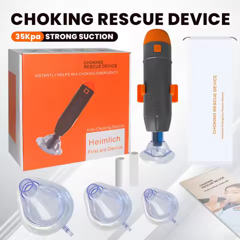 First Aid Anti Choking Rescue Device Automatic for Adults Kids Home Choking Device Emergency Sucker 