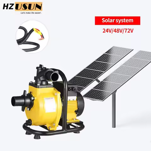 1HP DC Brushless Above Ground Solar Water Booster Pump Self Priming River Ram Dam Irrigation Surface
