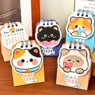 2026 New Cartoon Cat Calendar New Decorative Desk Calendar Student Portable Irregular Calendar Calen