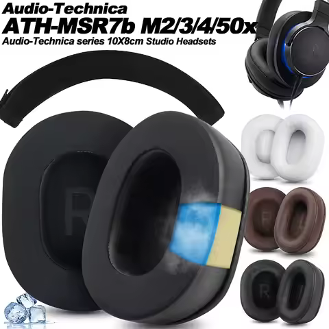 Replacement for Audio-Technica ATH-MSR7b M10X/M20X/M30X/M40X/M50X/PRO5v/SX1a/10X8cm 100X80mm Ear Pad