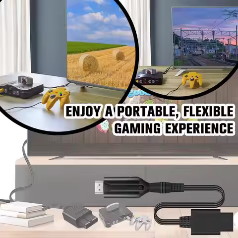 N64 To HDMI For GameCube SNES N64 To HDMI Converter Adapter cable For N64 GameCube Plug and Play Ful