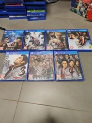 一套出ps4人中之龍0-6 共7隻