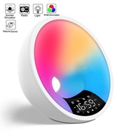 Deeyaple Wake Up Light Alarm Clock Tuya Smart APP Sunrise Clock FM Radio Alarm Clock Adjustable Light Bluetooth Speaker