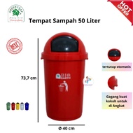 Tempat Tong sampah bulat BIO 50 liter green leaf 2150
