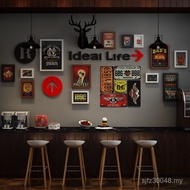 Hiasan Dinding Gaya Perindustrian untuk Restoran, Kafe, Kedai BBQ, Bar, Pelekat Dinding 3D Kreatif V