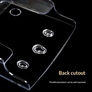 LUImo Clear 1/2/3 Layers A6 Brochure Holder Transparent Flyer Menu Card Stand for Restaurant Recepti