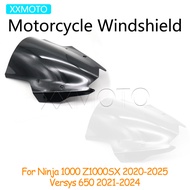 For Kawasaki Ninja 1000 Z1000SX Z 1000SX 20-25 Versys 650 21-24 Motorcycle Front Windshield Windscre