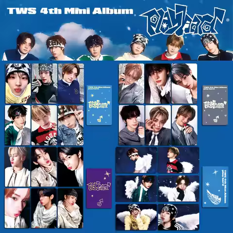 KPOP TWS Mini Album PLAY HARD HD Photocards SHINYU DOHOON YOUNGJAE HANJIN JIHOON KYUNGMIN LOMO Cards