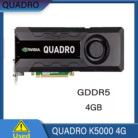 Quadro K5000 4GB DDR5 PCI-e Graphics Card Professional Graphics Card 2x DisplayPort, 2x DVI K5000 4G