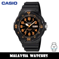 (100% Original) Casio MRW-200H-4B Quartz Analog Black Dial Black Resin Men's Watch MRW200H MRW200H-4