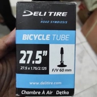 Delitire Deli Tire Tube Inner Tube 27.5x1.75-2.125 FV 60 mm 27.5x 1.75 - 2.125 FV