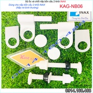 Ốc chốt nhựa KAG-NB06 dùng cho nắp bàn cầu ốc lỗ lớn bộ ốc chốt cho nắp KHÔNG RƠI ÊM bồn cầu LInax