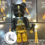 少量現貨《 MEDICOM TOY BE@RBRICK - EIFFEL TOWER 東京鐵塔GOLDEN GOWN Ver. 100% + 400% SETS 》