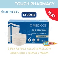 11.11 SPECIAL (10 boxes= 500pcs) MEDICOS 3PLY/4PLY ASTM 2 ULTRASOFT Surgical Face Mask Adult 10 boxe