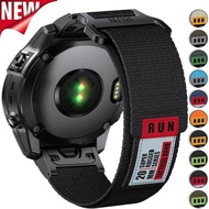22mm 26mm Nylon Strap For Garmin Fenix 8 47mm 51mm Sport Band For Garmin Forerunner 965 955