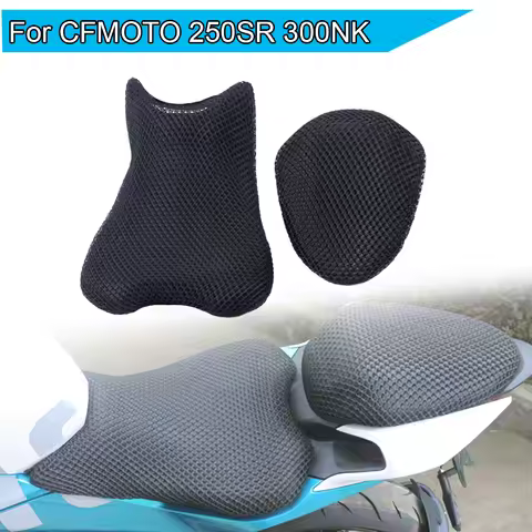 For CFMOTO 250SR 300NK Motorcycle Accessories Rear Seat Hump Cushion Cover Net 3D Mesh Protector Ins