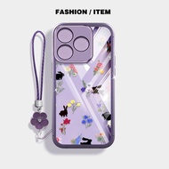 YBD Clear Phone Case For Realme C53 Realme Note 50 C51 C51S Realme Narzo N53 Flower Rabbit Series Cu