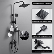 Shower 1 Set Paket Lengkap set shower bathtub stainless steel + stand + keran
