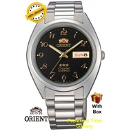 (Men) ORIENT 3 STARS AUTOMATIC FAB00003B Day & Date Display Stainless Steel Men Watch