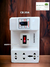 Bảng điện nổi - Bảng điện lắp sẵn - Taplo công tắc ổ cắm kèm CB ngắt quá tải SANOMAX