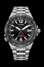 CITIZEN PROMASTER GMT series AUTOMATIC星辰自動機械錶 全不銹鋼錶帶200米防水 NB6046-59E