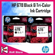 HP 678 Black Single / HP 678 Colour Single / HP 678 1 + 1 (Black+Colour) Ink Cartridge