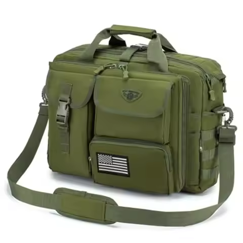 Tactical Messenger Bag, 14inch/15.6inch/17.3inch Briefcase for Man Military Laptop Bag, Flight Work 