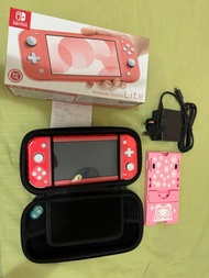 Nintendo Switch Lite 粉紅色 有單 齊件送機套及支架