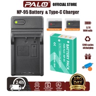 PALO Fujifilm NP-95 Battery & Charger Kit 1800mAh for X100/X100S/X100T/F30/F31/X30