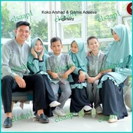 Miliki Gamis Serimbit Anak Adeeva Kids Plus Hijab (Usia 2-6 Thn) Anv