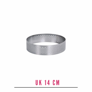 Cetakan Kue Tart Bulat / Perforated Pie Ring Stainless /Perforated Round Tartlet Ring