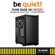 be quiet! PURE BASE 501 Airflow Window PC Case - Black/White (3Yrs Warranty)