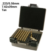 New store opening 50% discount for only three days99 Rounds Box Ammo Case 9mm .223/5.56mm 7.62x39 Am