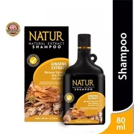NATUR shampoo ginseng extract 80 ml - shampo untuk rambut rontok