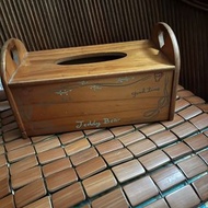 zakka 鄉村風 木頭面紙盒 溫馨 裝飾擺飾 衛生紙盒 收納
